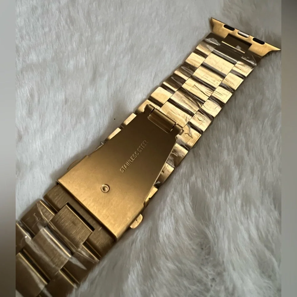 Gold Stainless Steel Watch Band